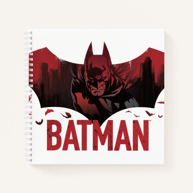 Batman Crimson Gotham Icon Notebook (Front)