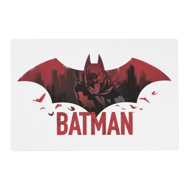 Batman Crimson Gotham Icon Placemat (Front)