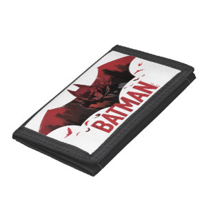 Batman Crimson Gotham Icon Trifold Wallet