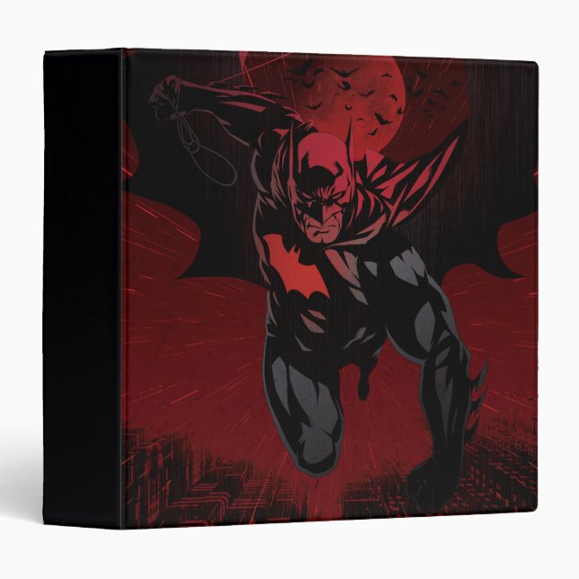 Batman Crimson Leap 3 Ring Binder (Front/Spine)