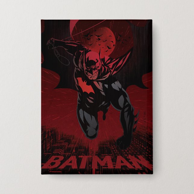 Batman Crimson Leap Button (Front)