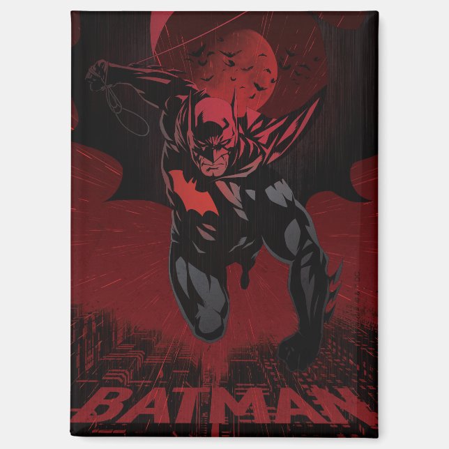 Batman Crimson Leap Magnet (Front)