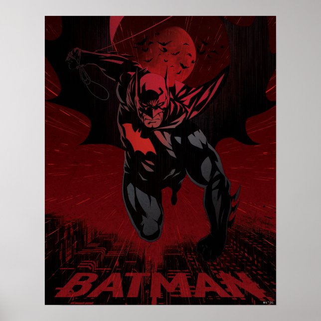 Batman Crimson Leap Poster (Front)