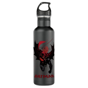 Batman Crimson Leap Stainless Steel Water Bottle