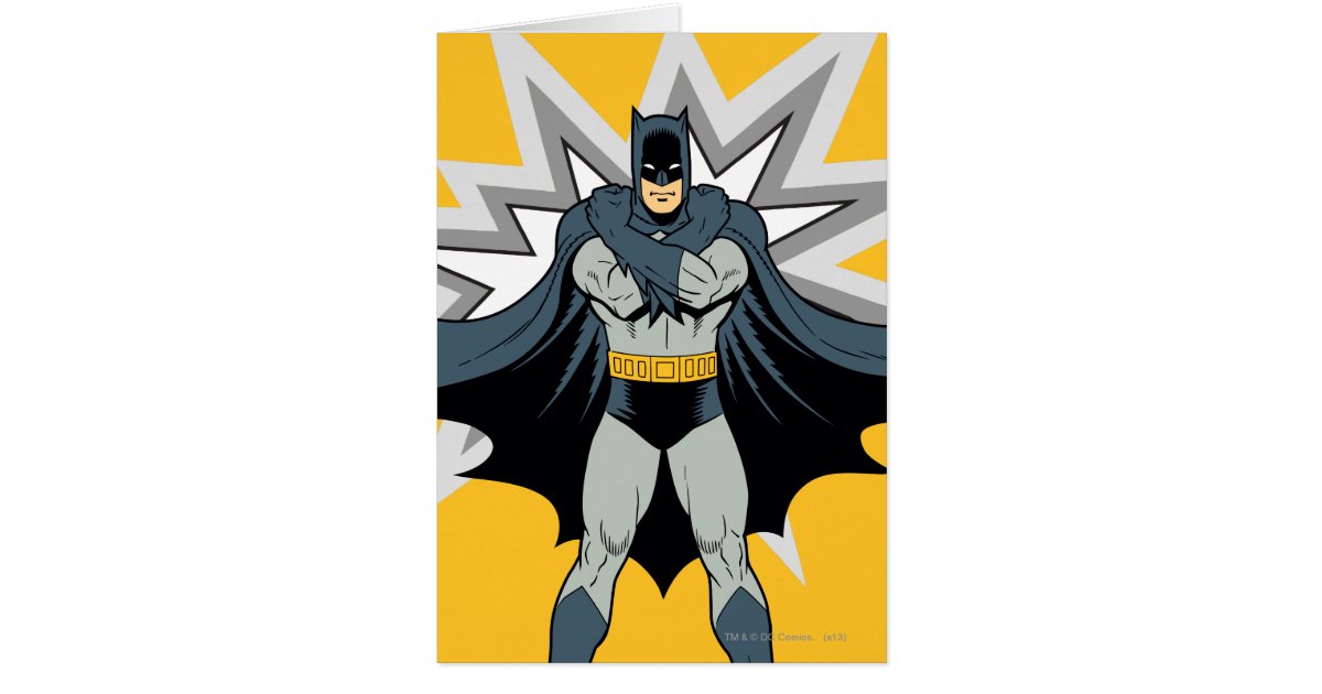 Batman Cross Arms Square Sticker, Zazzle