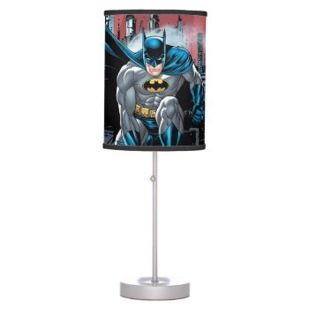 Batman Crouches 2 Table Lamp by batman at Zazzle