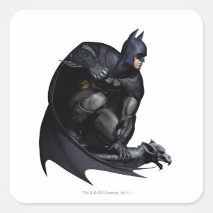 Batman Crouching Square Sticker