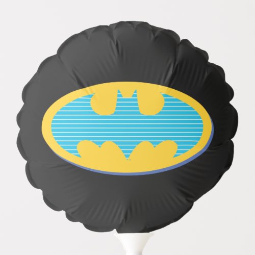 Batman  Cyan Stripes Symbol Balloon
