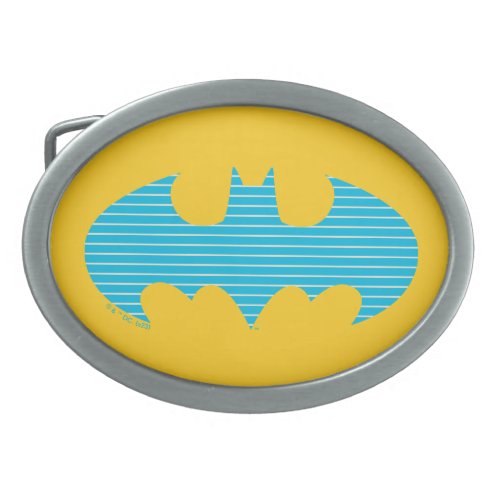 Batman  Cyan Stripes Symbol Belt Buckle