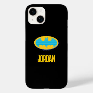 Batman   Cyan Stripes Symbol Case-Mate iPhone 14 Case