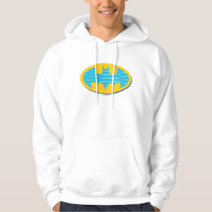 Batman Cyan Stripes Symbol Hoodie