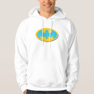 Batman | Cyan Stripes Symbol Hoodie