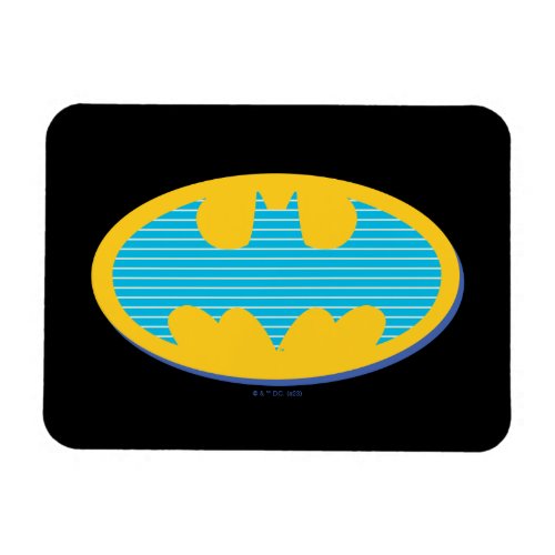 Batman  Cyan Stripes Symbol Magnet