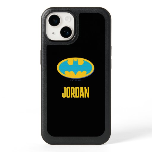 Batman | Cyan Stripes Symbol OtterBox iPhone 14 Case