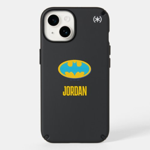 Batman  Cyan Stripes Symbol Speck iPhone 14 Case