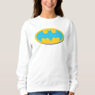 Batman Cyan Stripes Symbol Sweatshirt