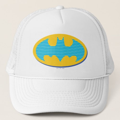 Batman  Cyan Stripes Symbol Trucker Hat