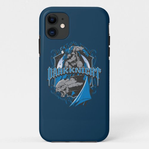 Batman Dark Knight  Blue Gray Logo iPhone 11 Case
