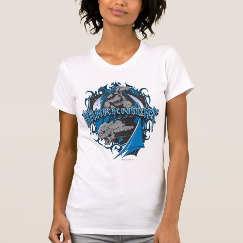 Batman Dark Knight  Blue Grey Logo T_Shirt