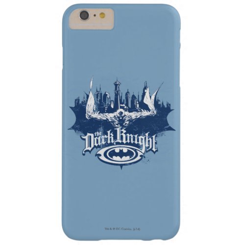 Batman Dark Knight  Cityscape Blue Logo Barely There iPhone 6 Plus Case