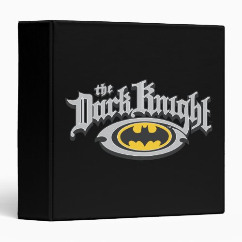 Batman Dark Knight  Name and Oval Logo Binder