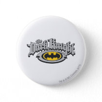 Batman Dark Knight | Name and Oval Logo Button