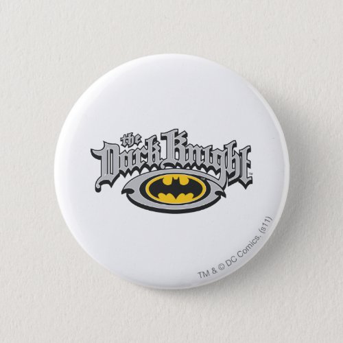 Batman Dark Knight  Name and Oval Logo Button