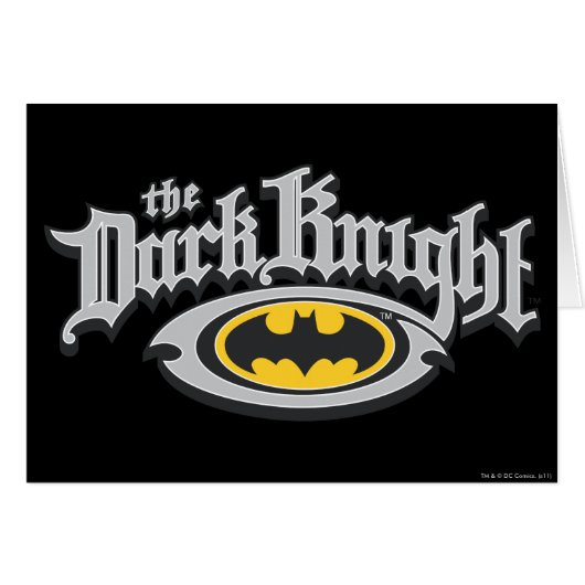 Batman Dark Knight | Name and Oval Logo Cards (Front Horizontal)