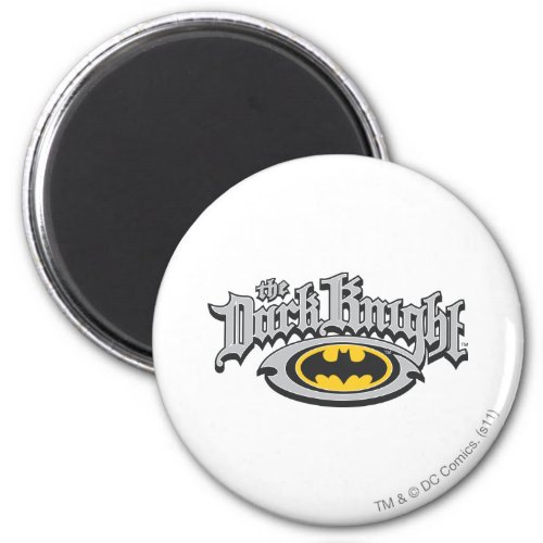 Batman Dark Knight  Name and Oval Logo Magnet