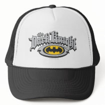 Batman Dark Knight | Name and Oval Logo Trucker Hat