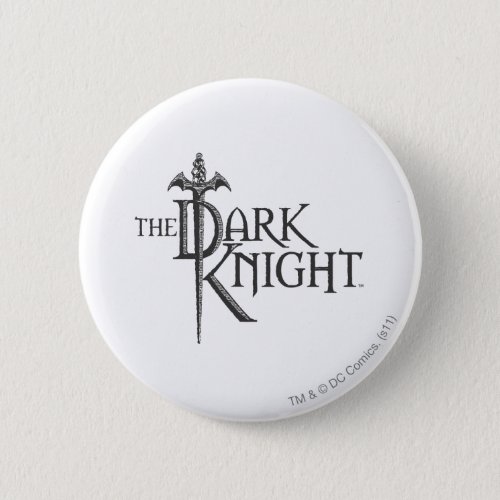 Batman Dark Knight  Name Brown Logo Pinback Button