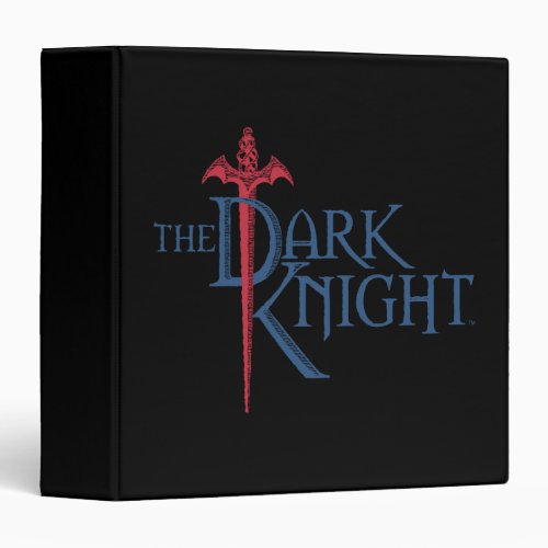 Batman Dark Knight  Name Red Sword Logo Binder