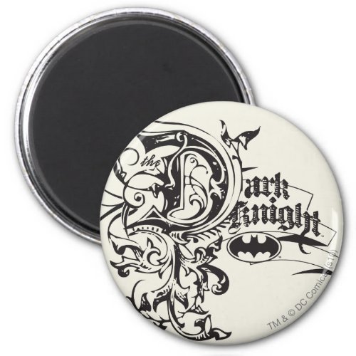 Batman Dark Knight  Ornate Logo Magnet