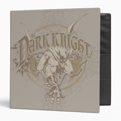 Batman Dark Knight  Urban Legends Grey Logo 3 Ring Binder