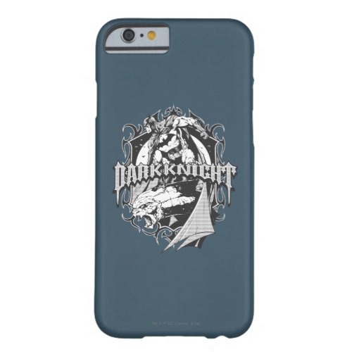 Batman Dark Knight  White Grey Outline Logo Barely There iPhone 6 Case