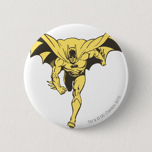 Batman Dash Yellow Pinback Button