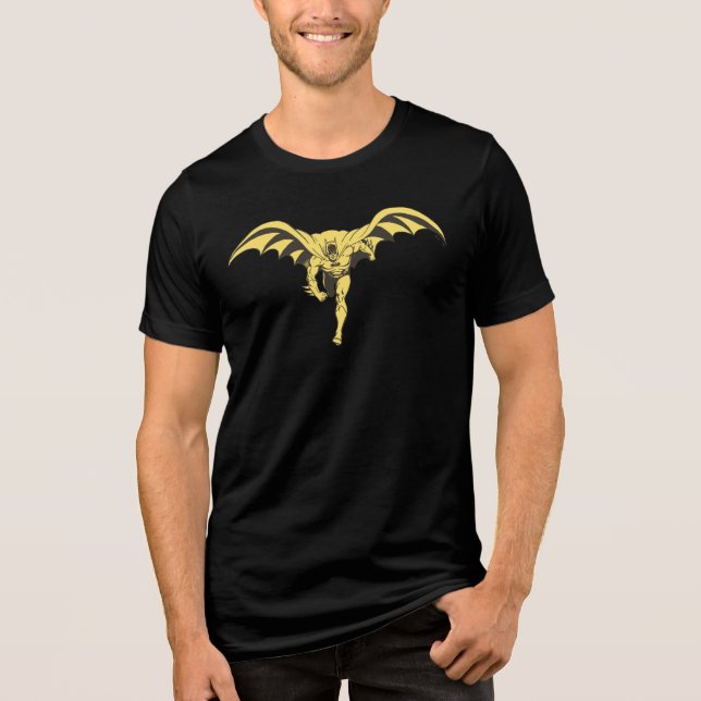 Batman Dash Yellow Tri-Blend Shirt (Front)