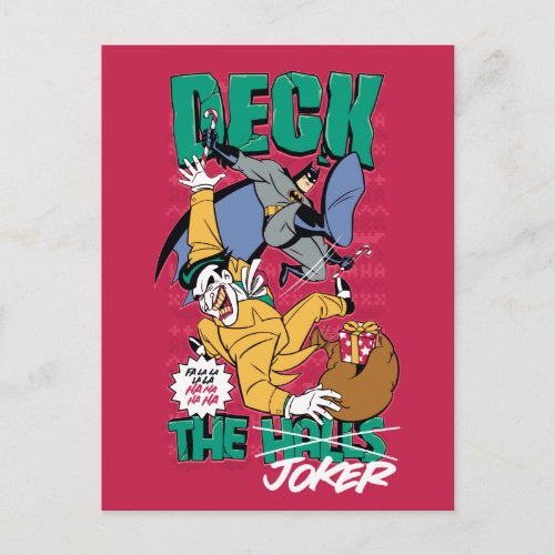 Batman  Deck The Joker Postcard