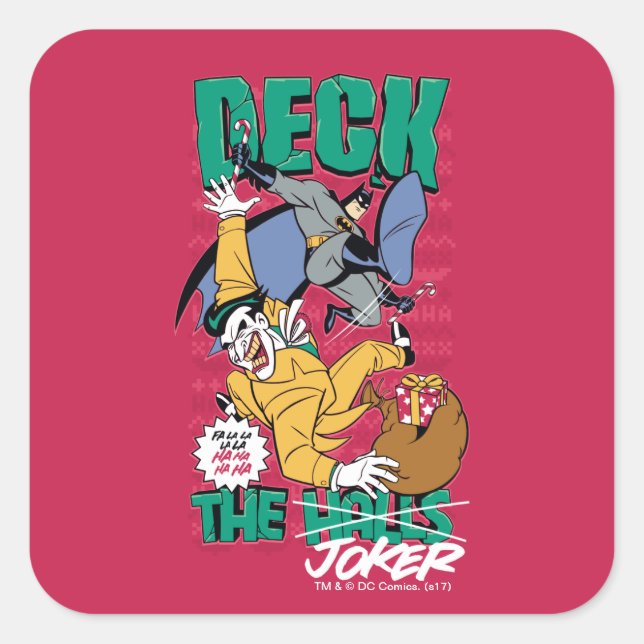 Batman | Deck The Joker Square Sticker (Front)