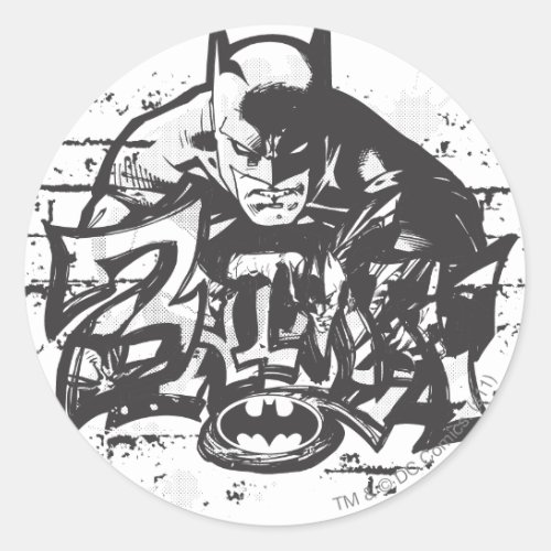 Batman Design 12 Classic Round Sticker