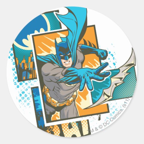 Batman Design 1 Classic Round Sticker