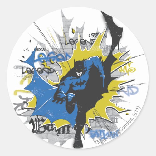 Batman Design 22 Classic Round Sticker