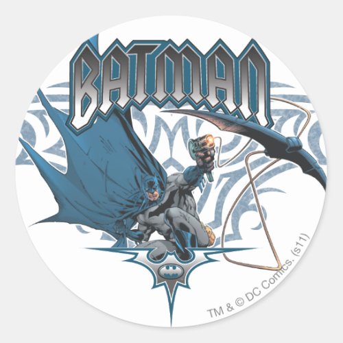 Batman Design 24 Classic Round Sticker