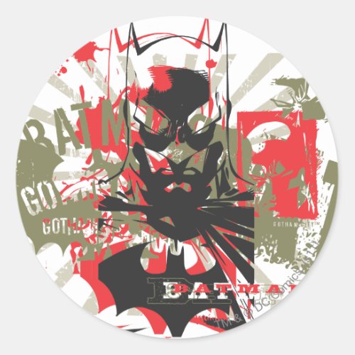 Batman Design 27 Classic Round Sticker