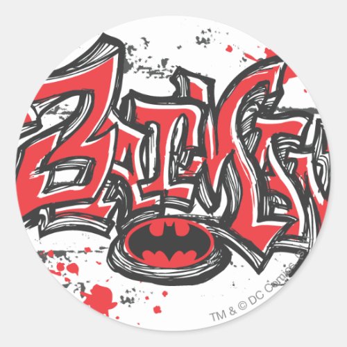 Batman Design 32 Classic Round Sticker