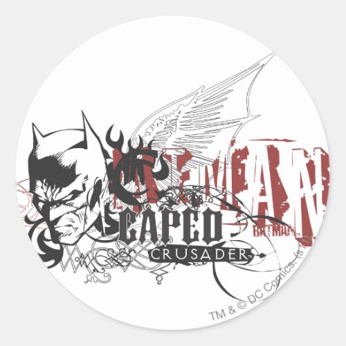 Batman Design 7 Classic Round Sticker