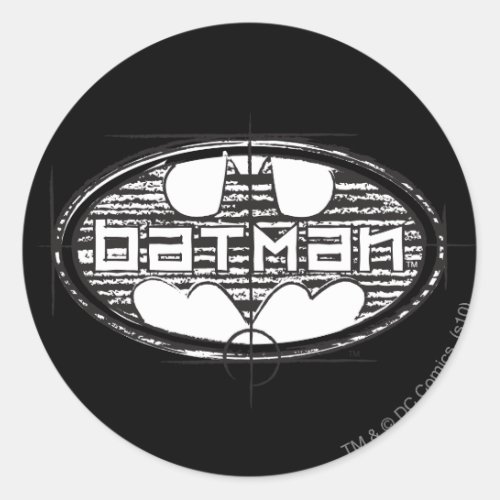 Batman  Draft Logo Classic Round Sticker