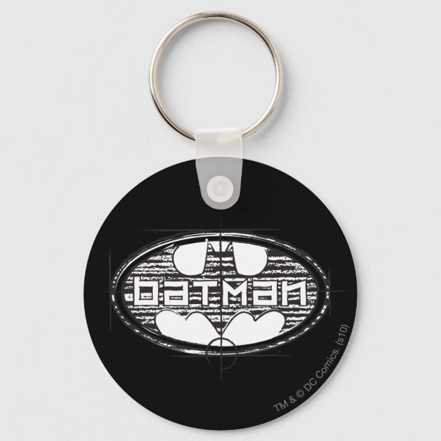 Batman | Draft Logo Keychain (Front)
