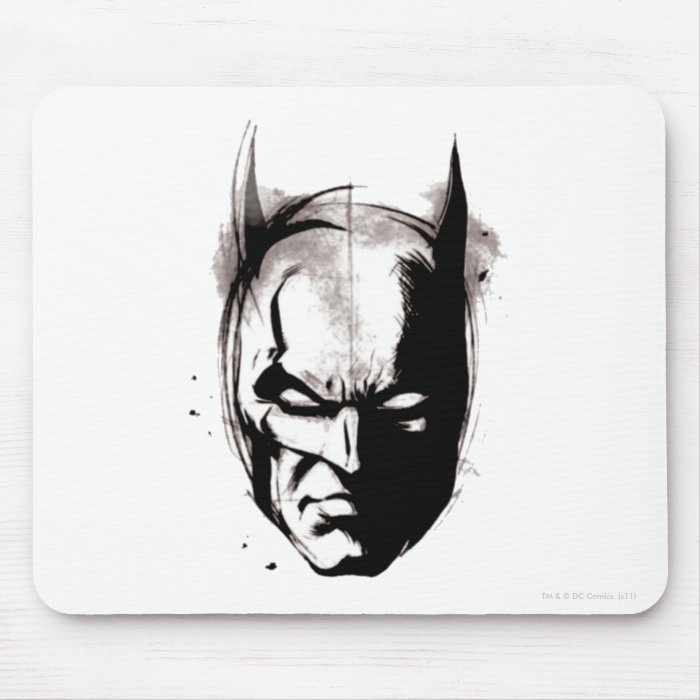 Batman Drawn Face Mousepad