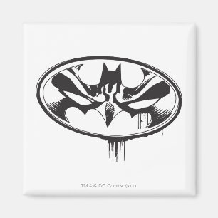 Batman Drip Logo Magnet